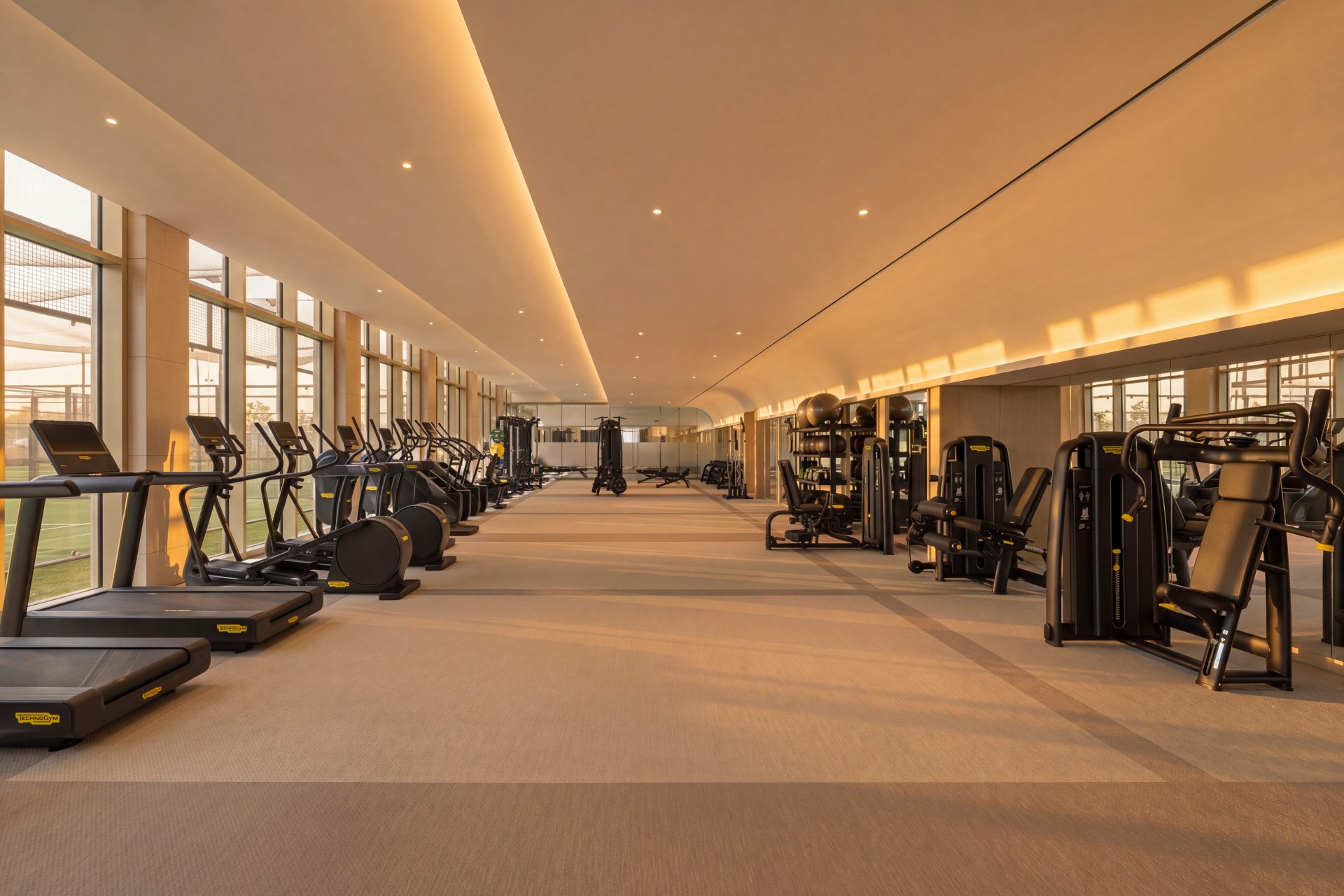 Fully equipped gym with Technogym